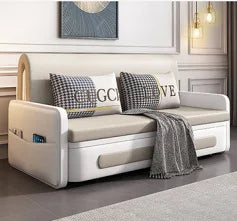 Apartment Furniture Metal Frame Foldable Sofa Cum Bed Storage Modern Folding Sofa Bed