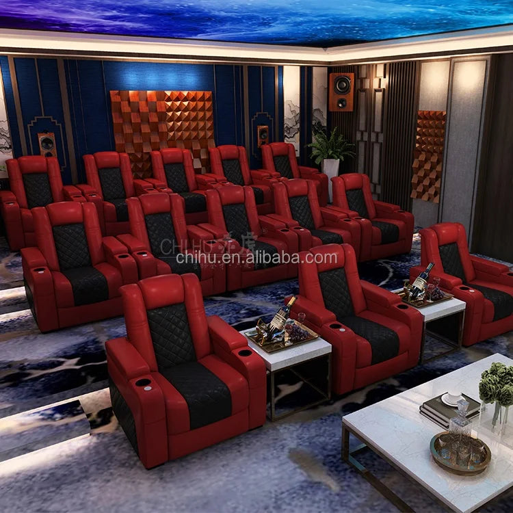 Hot Sale Microfiber Fabric Three Seat Electric Recliner Sofa Home Use Theater Sofa Made in China Reclining Living Room Sofa Set