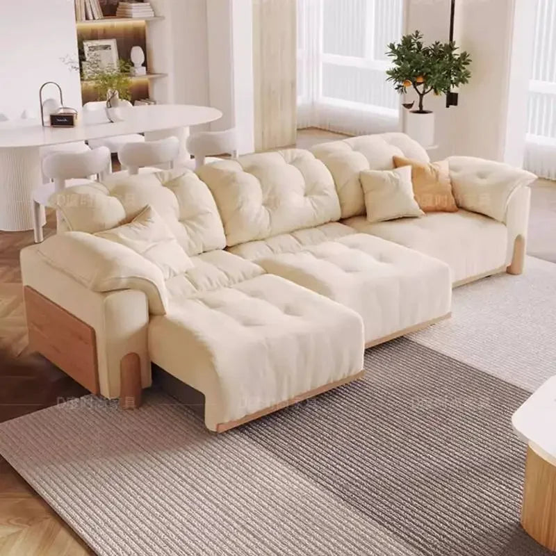 Design Armrest Living Room Sofas Beige Big Size Luxury Lounges Living Room Sofas Salon Nordic Divano Moderno Unique Furniture