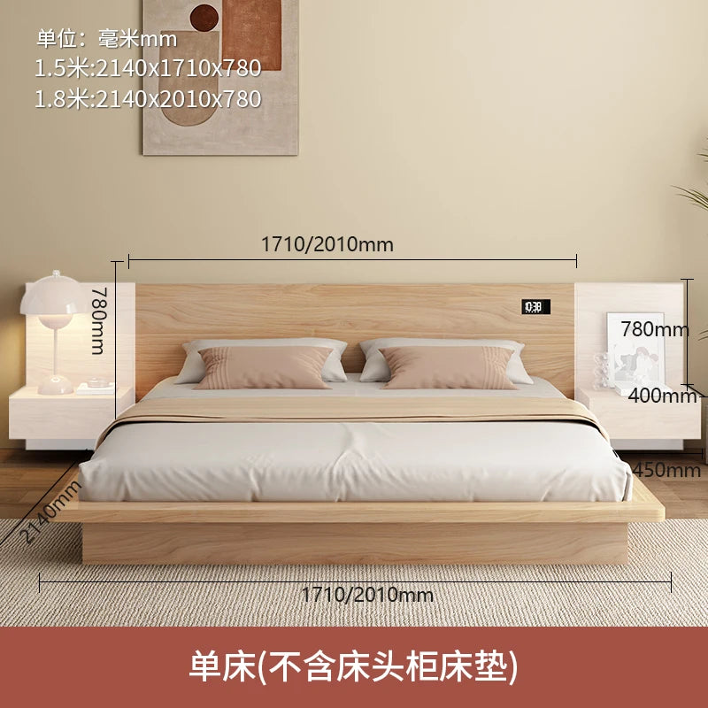 Nordic White Double Bed Drawers European Leather Storage Luxury King Beds Bedroom Twin Size Cama Matrimonial Furniture Home