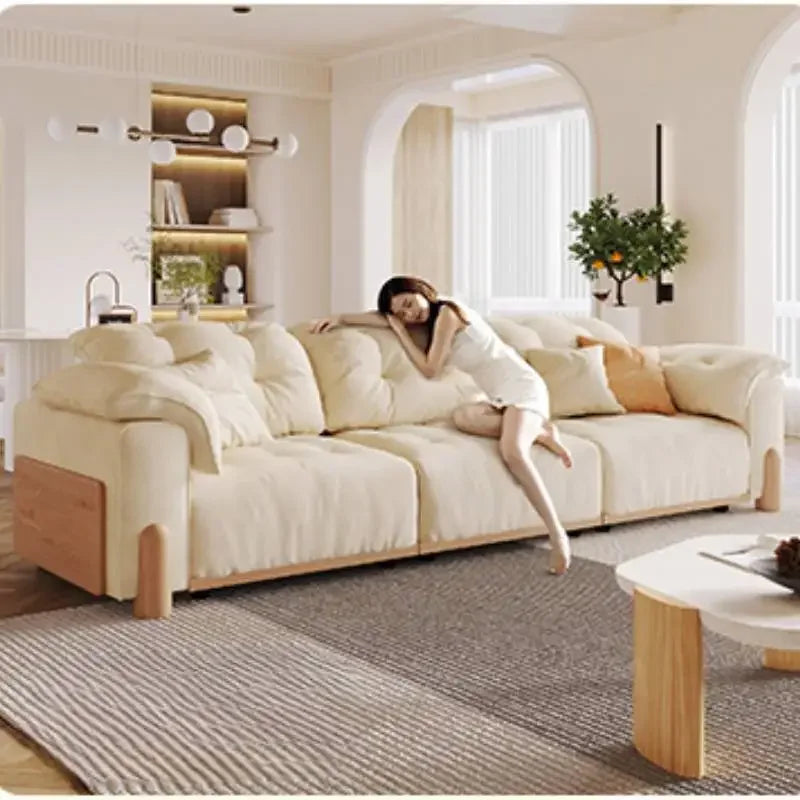 Design Armrest Living Room Sofas Beige Big Size Luxury Lounges Living Room Sofas Salon Nordic Divano Moderno Unique Furniture