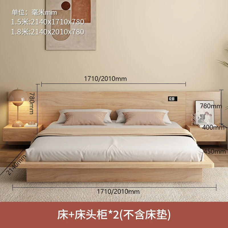 Nordic White Double Bed Drawers European Leather Storage Luxury King Beds Bedroom Twin Size Cama Matrimonial Furniture Home