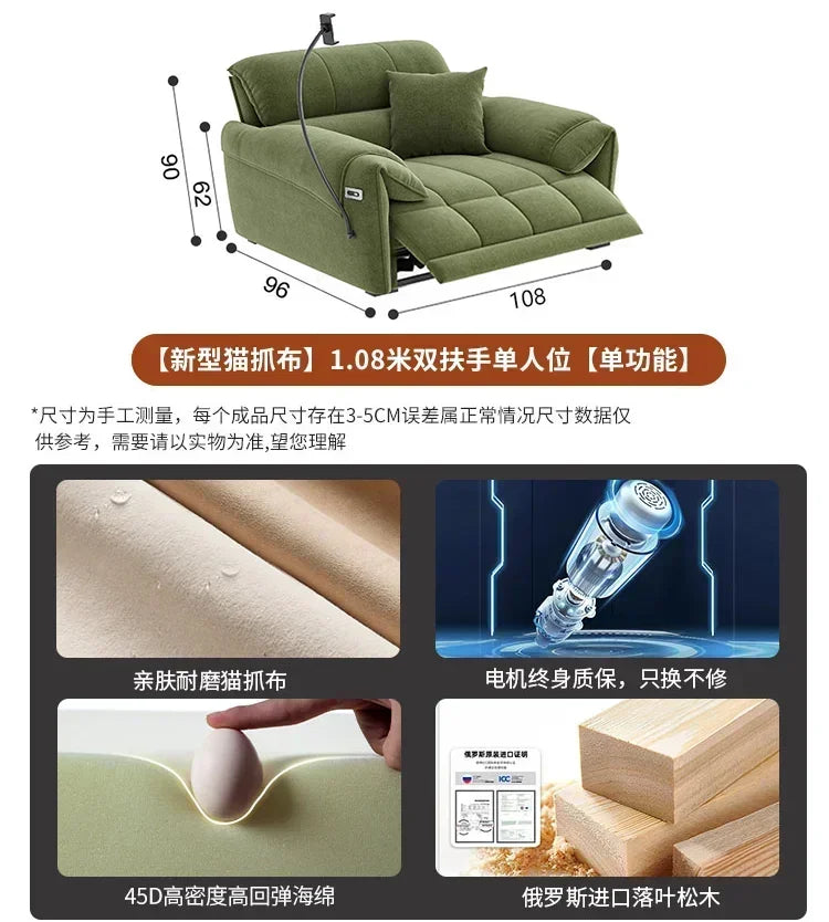Filler Green Living Room Sofas Back Support Design Recliner Lounges Living Room Sofas Salon Luxury Divano Moderno Furniture