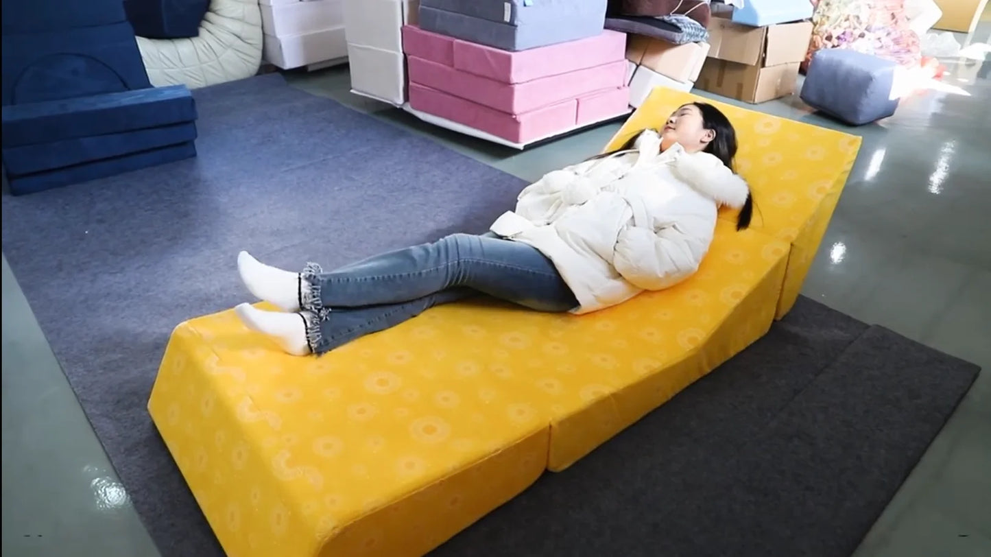 Folding Sofa Bed Couch,Single Size Foldable Futon Chair Bed , Folding Sleeper Sofa Chair Bed Floor Mattress For Living Room