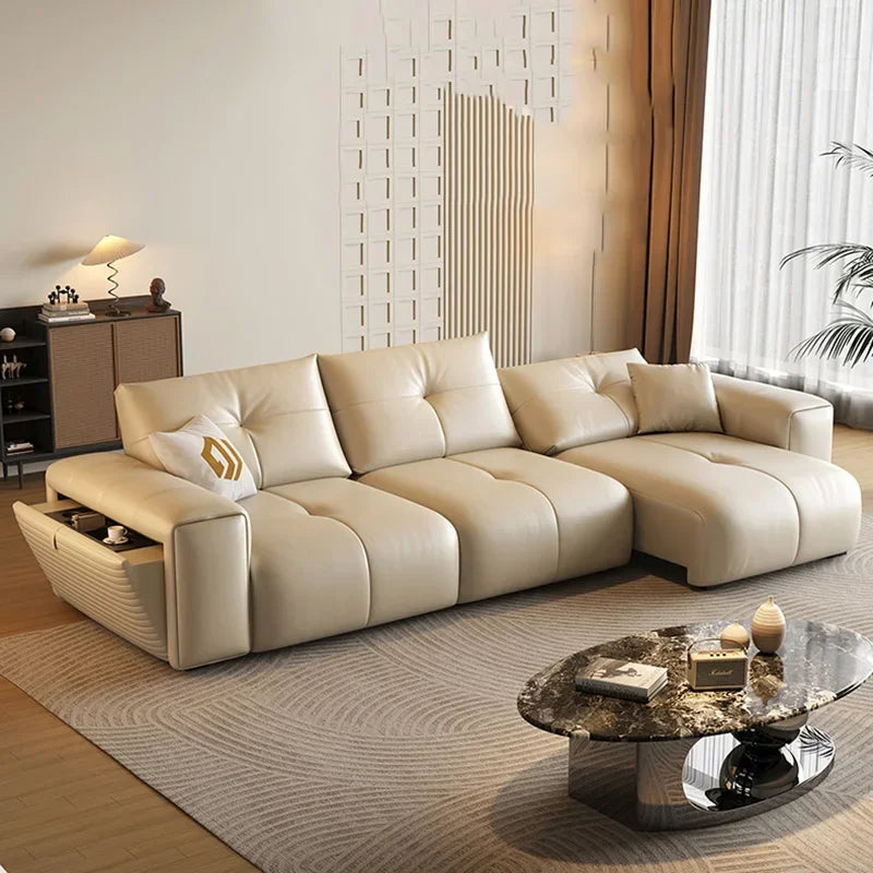 Design Armrest Living Room Sofas Yellow High Back Oversized Modern Electric Sofa Recliner Luxury Divano Moderno Unique Furniture