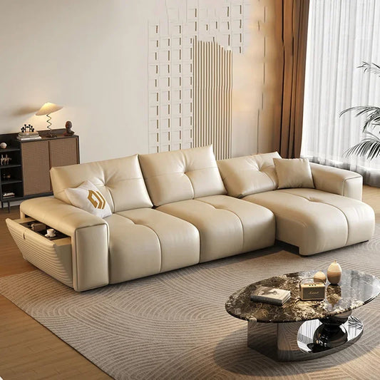 Design Armrest Living Room Sofas Yellow High Back Oversized Modern Electric Sofa Recliner Luxury Divano Moderno Unique Furniture