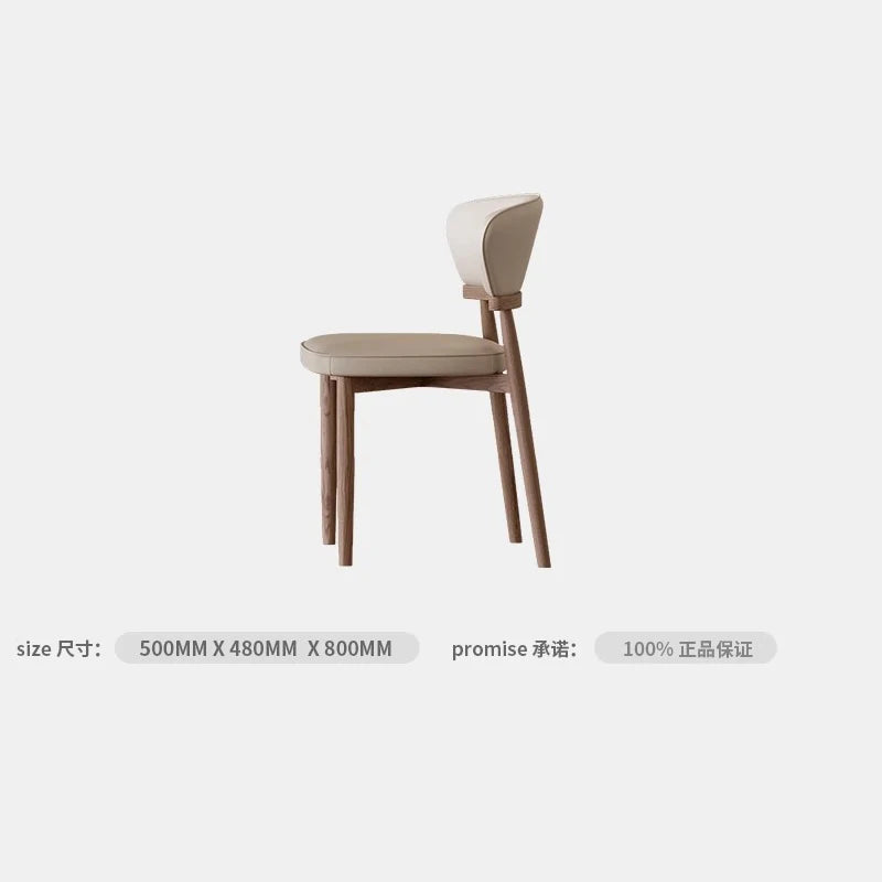 Advanced microcrystalline stone walnut wabi-sabi rectangular dining table and chair combination