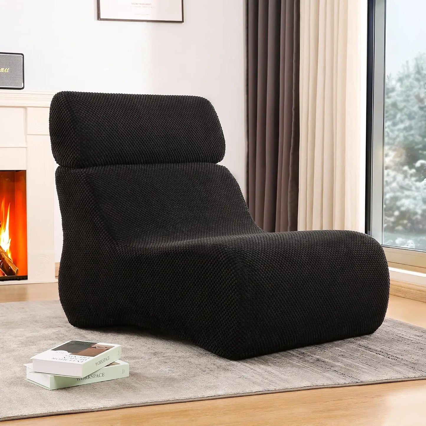 Sleeper Sofa Chair, Cloud Sofas for Living Room and Bedroom, Small Chaise Lounge for Small Space, Lazy Floor Sofa for Adult