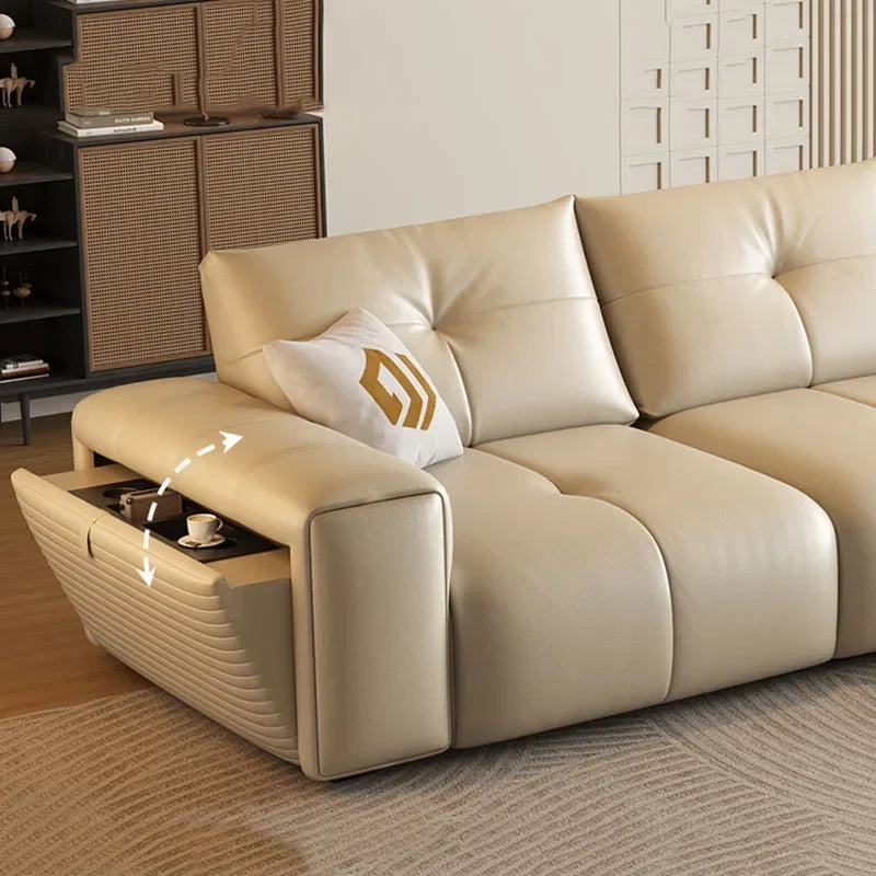 Design Armrest Living Room Sofas Yellow High Back Oversized Modern Electric Sofa Recliner Luxury Divano Moderno Unique Furniture