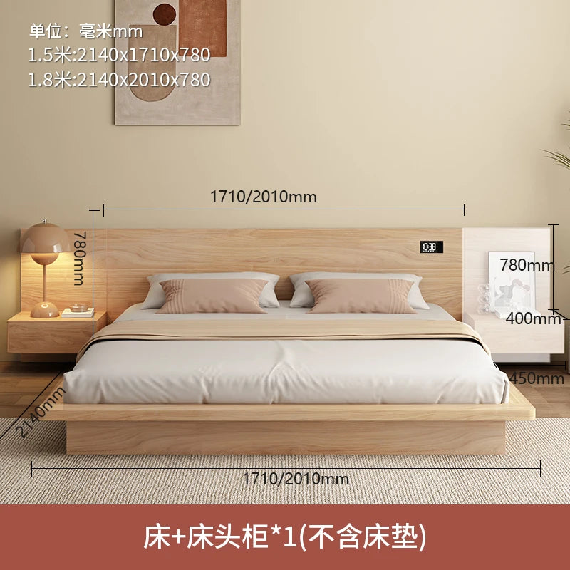Nordic White Double Bed Drawers European Leather Storage Luxury King Beds Bedroom Twin Size Cama Matrimonial Furniture Home