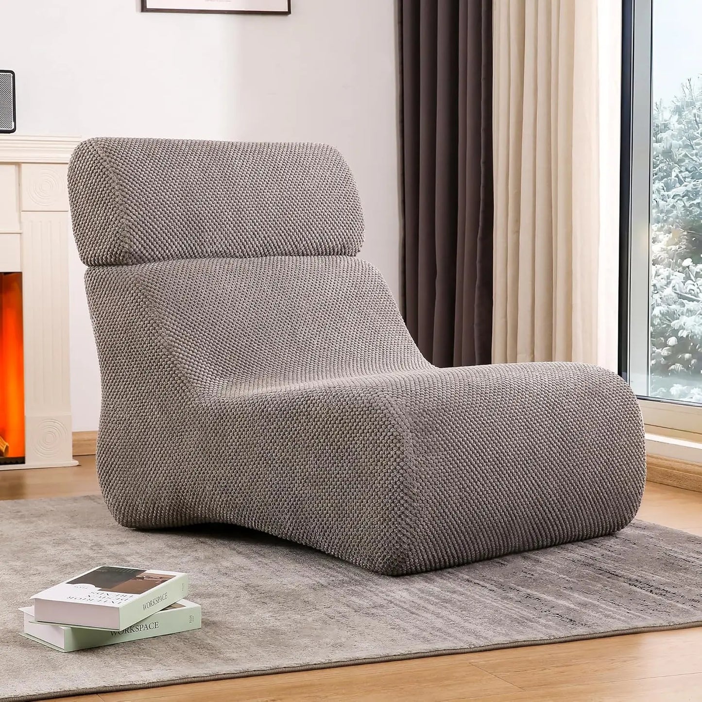Sleeper Sofa Chair, Cloud Sofas for Living Room and Bedroom, Small Chaise Lounge for Small Space, Lazy Floor Sofa for Adult